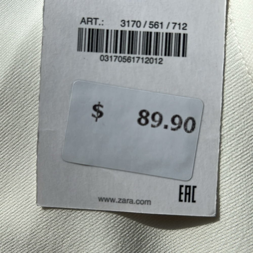 NWT ZARA Flowy Midi Dress Elegant White Maxi Dress - Picture 11 of 14
